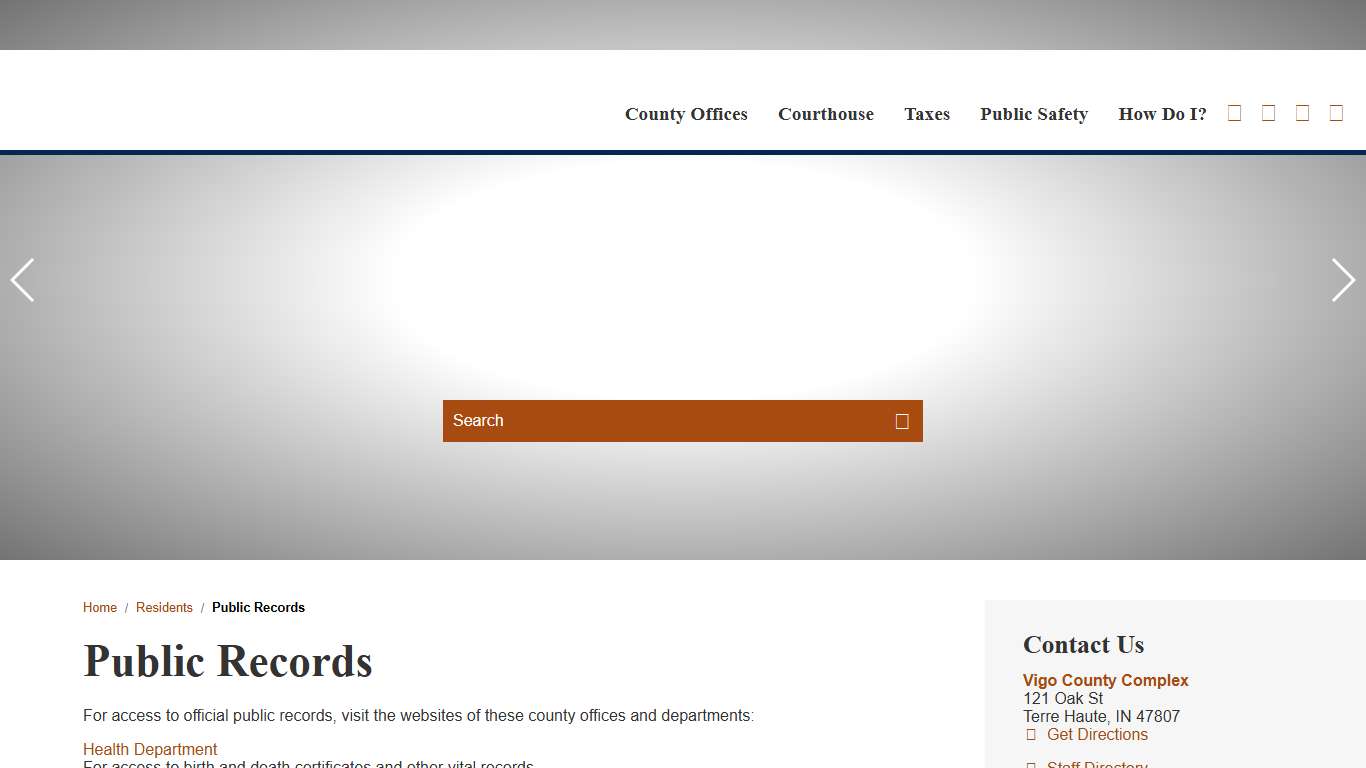 Public Records / Vigo County, Indiana